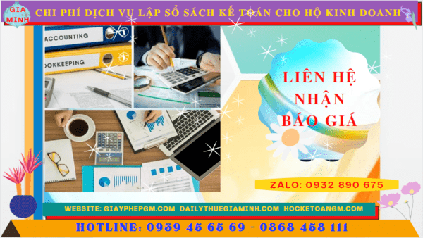 Dịch vụ lập sổ sách kế toán cho hộ kinh doanh tại Thanh Hóa - dịch vụ nhanh chóng và uy tín 7 Chi phí dịch vụ kê khai kế toán thuế cho hộ kinh doanh tại Thanh Hóa