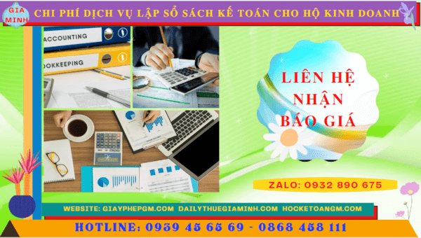 Chi phí dịch vụ kê khai kế toán thuế cho hộ kinh doanh tại Thành Phố Cần Thơ