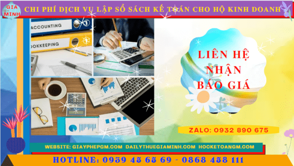 Chi phí dịch vụ kê khai kế toán thuế cho hộ kinh doanh tại Thành Phố Hà Nội