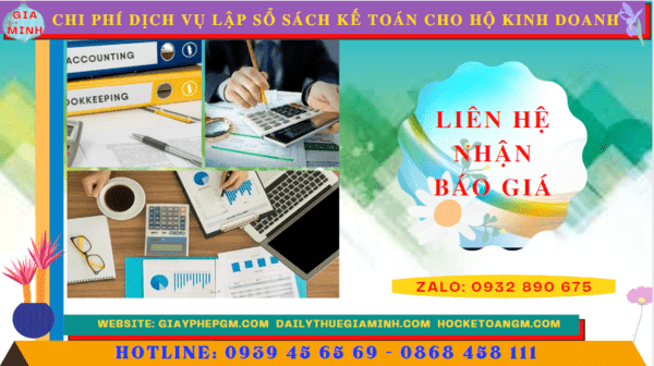 Chi phí dịch vụ kê khai kế toán thuế cho hộ kinh doanh tại Thành Phố Hải Phòng