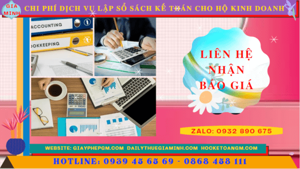 Chi phí dịch vụ kê khai kế toán thuế cho hộ kinh doanh tại TP Hải Phòng