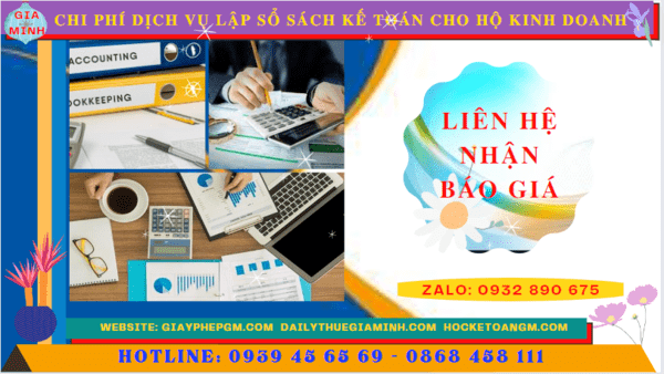 Chi phí dịch vụ kê khai kế toán thuế cho hộ kinh doanh tại Vũng Tàu