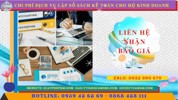 Chi phí dịch vụ kê khai kế toán thuế cho hộ kinh doanh tại Yên Bái