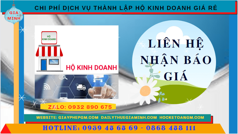 DỊCH VỤ THÀNH LẬP HỘ KINH DOANH GIÁ RẺ TẠI AN GIANG 5 Chi phí thành lập hộ kinh doanh giá rẻ tại An Giang