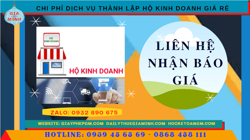 DỊCH VỤ THÀNH LẬP HỘ KINH DOANH GIÁ RẺ TẠI BẮC GIANG 5 Chi phí thành lập hộ kinh doanh giá rẻ tại Bắc Giang