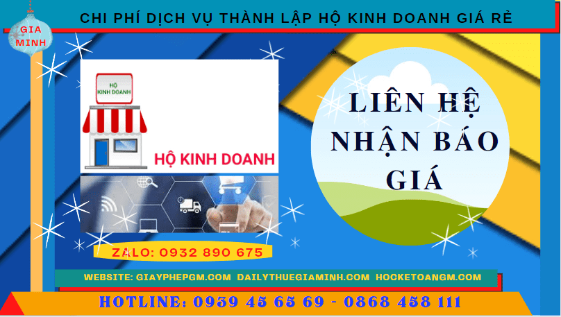 DỊCH VỤ THÀNH LẬP HỘ KINH DOANH GIÁ RẺ TẠI BẮC KẠN 5 Chi phí thành lập hộ kinh doanh giá rẻ tại Bắc Kạn