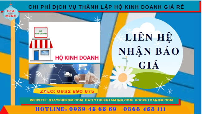 Dịch vụ thành lập hộ kinh doanh giá rẻ tại bình định 5 Chi phí thành lập hộ kinh doanh giá rẻ tại Bình Định
