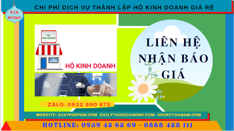 DỊCH VỤ THÀNH LẬP HỘ KINH DOANH GIÁ RẺ TẠI CAO BẰNG 5 Chi phí thành lập hộ kinh doanh giá rẻ tại Cao Bằng