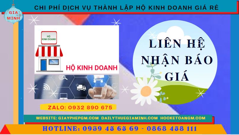 DỊCH VỤ THÀNH LẬP HỘ KINH DOANH GIÁ RẺ TẠI HÀ GIANG 5 Chi phí thành lập hộ kinh doanh giá rẻ tại Hà Giang