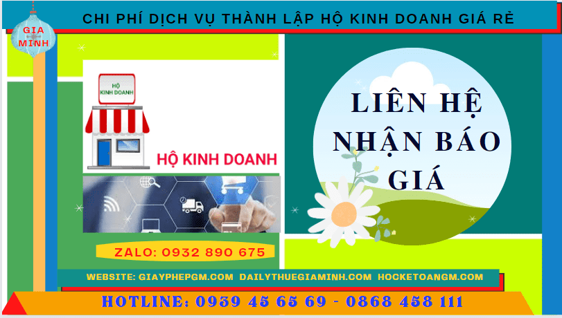 DỊCH VỤ THÀNH LẬP HỘ KINH DOANH GIÁ RẺ TẠI HUẾ 5 Chi phí thành lập hộ kinh doanh giá rẻ tại Huế