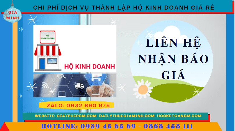 DỊCH VỤ THÀNH LẬP HỘ KINH DOANH GIÁ RẺ TẠI KHÁNH HÒA 5 Chi phí thành lập hộ kinh doanh giá rẻ tại Khánh Hòa
