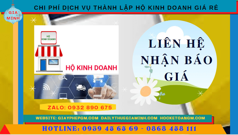 Dịch vụ thành lập hộ kinh doanh giá rẻ tại long an 5 Chi phí thành lập hộ kinh doanh giá rẻ tại Long An