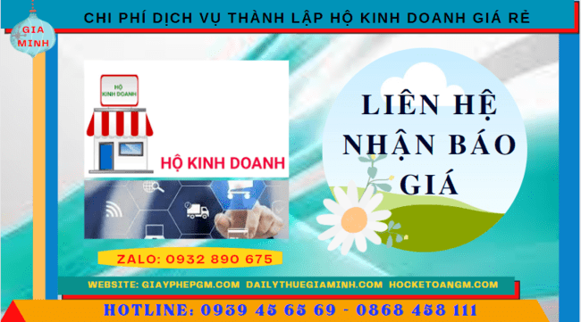 DỊCH VỤ THÀNH LẬP HỘ KINH DOANH GIÁ RẺ TẠI PHÚ THỌ 5 Chi phí thành lập hộ kinh doanh giá rẻ tại Phú Thọ