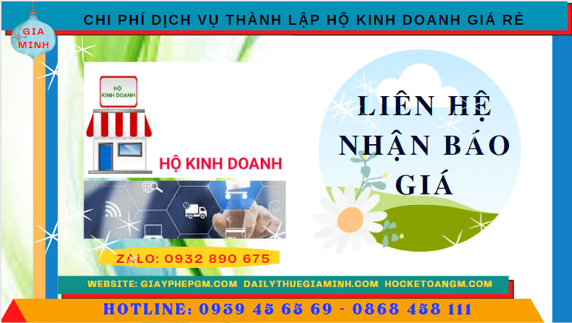 DỊCH VỤ THÀNH LẬP HỘ KINH DOANH GIÁ RẺ TẠI PHÚ YÊN 5 Chi phí thành lập hộ kinh doanh giá rẻ tại Phú Yên