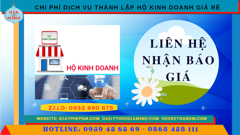 DỊCH VỤ THÀNH LẬP HỘ KINH DOANH GIÁ RẺ TẠI QUẢNG NAM 5 Chi phí thành lập hộ kinh doanh giá rẻ tại Quảng Nam