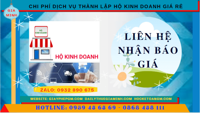 DỊCH VỤ THÀNH LẬP HỘ KINH DOANH GIÁ RẺ TẠI QUẢNG TRỊ 5 Chi phí thành lập hộ kinh doanh giá rẻ tại Quảng Trị