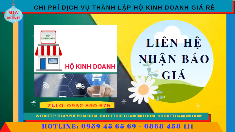 DỊCH VỤ THÀNH LẬP HỘ KINH DOANH GIÁ RẺ TẠI SƠN LA 5 Chi phí thành lập hộ kinh doanh giá rẻ tại Sơn La