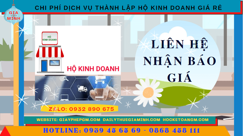 DỊCH VỤ THÀNH LẬP HỘ KINH DOANH GIÁ RẺ TẠI THANH HÓA 5 Chi phí thành lập hộ kinh doanh giá rẻ tại Thanh Hóa