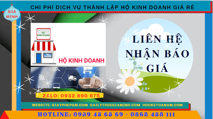 Chi phí thành lập hộ kinh doanh giá rẻ tại Thành Phố Cần Thơ