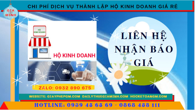 Chi phí thành lập hộ kinh doanh giá rẻ tại Thành Phố Hải Phòng