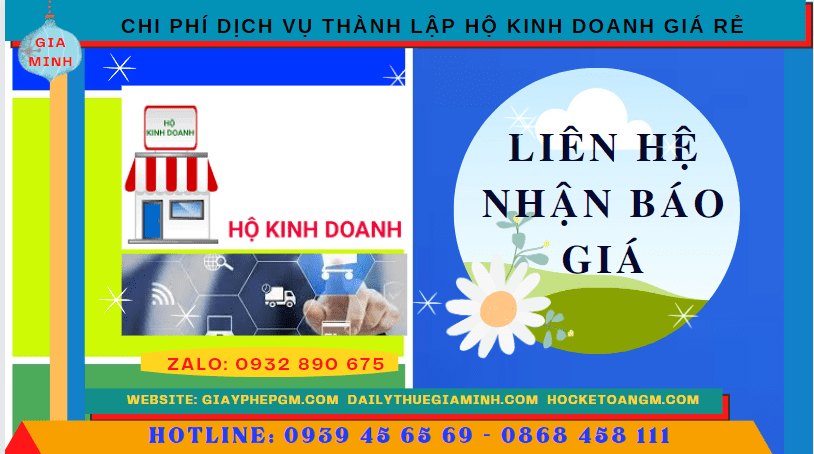 DỊCH VỤ THÀNH LẬP HỘ KINH DOANH GIÁ RẺ TẠI THỪA THIÊN HUẾ 5 Chi phí thành lập hộ kinh doanh giá rẻ tại Thừa Thiên Huế