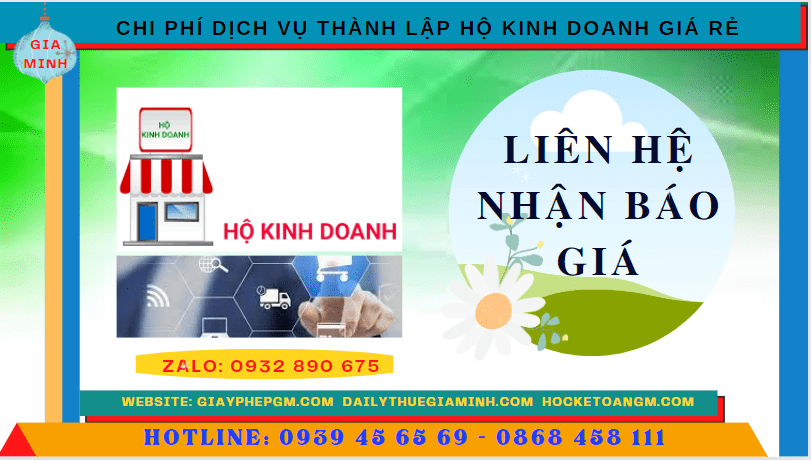 Chi phí thành lập hộ kinh doanh giá rẻ tại Tiền Giang
