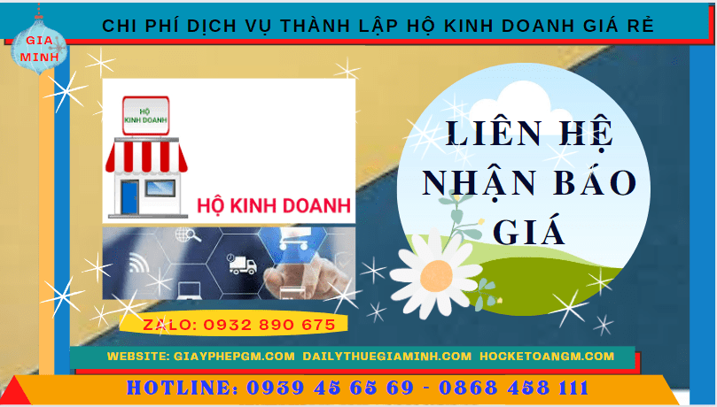 Chi phí thành lập hộ kinh doanh giá rẻ tại TP Hồ Chí Minh