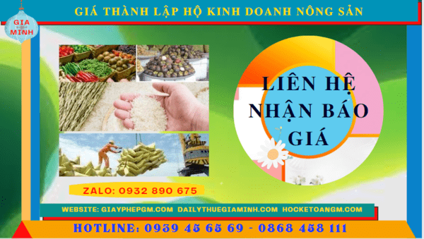 Thành lập hộ kinh doanh nông sản tại bình dương 11 Chi phí thành lập hộ kinh doanh nông sản tại Bình Dương