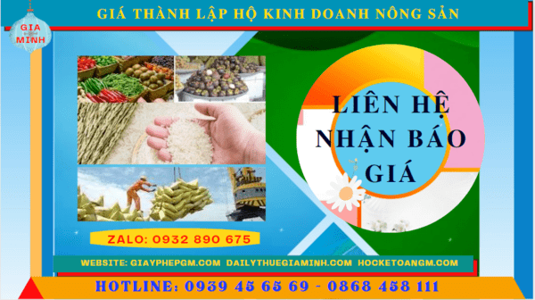 Thành lập hộ kinh doanh nông sản tại bình phước 11 Chi phí thành lập hộ kinh doanh nông sản tại Bình Phước