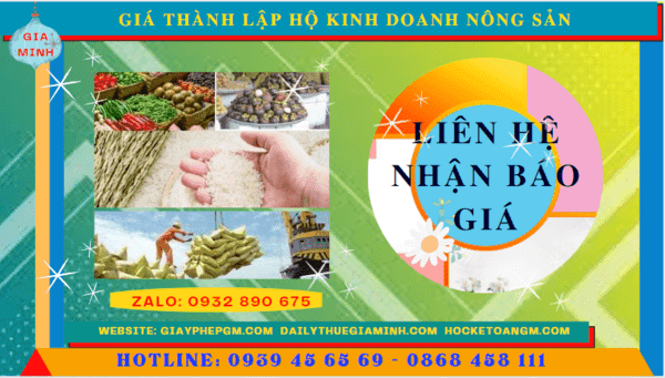 Thành lập hộ kinh doanh nông sản tại bình thuận 11 Chi phí thành lập hộ kinh doanh nông sản tại Bình Thuận
