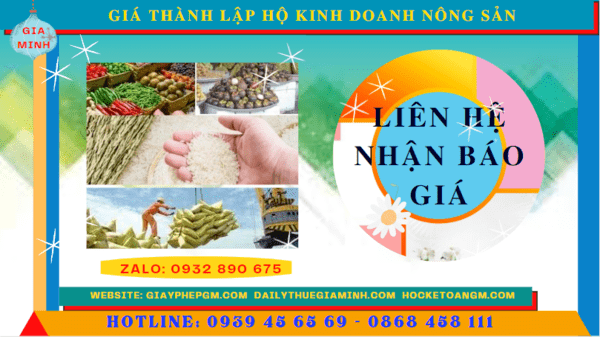 Thành lập hộ kinh doanh nông sản tại Đồng Nai 11 Chi phí thành lập hộ kinh doanh nông sản tại Đồng Nai