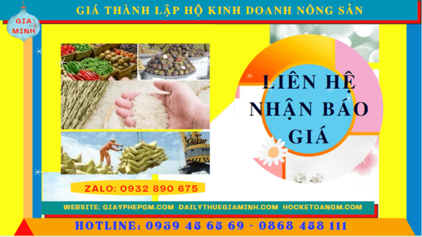 Thành lập hộ kinh doanh nông sản tại kon tum 11 Chi phí thành lập hộ kinh doanh nông sản tại Kon Tum