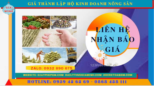 Thành lập hộ kinh doanh nông sản tại Thành phố Đà Nẵng 11 Chi phí thành lập hộ kinh doanh nông sản tại Thành Phố Đà Nẵng