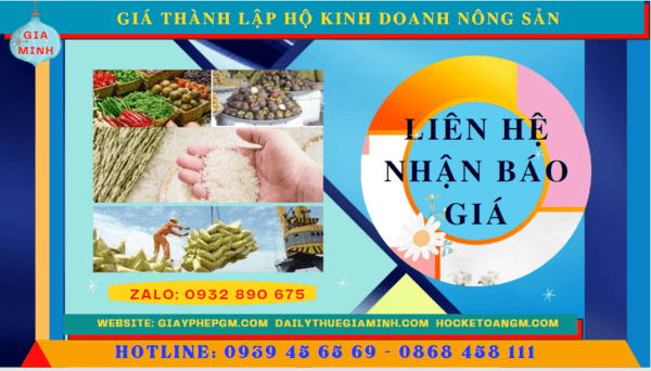 Thành lập hộ kinh doanh nông sản tại thành phố hải phòng 11 Chi phí thành lập hộ kinh doanh nông sản tại Thành Phố Hải Phòng
