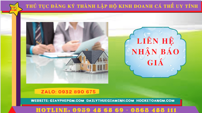 Chi phí thành lập hộ kinh doanh trọn gói tại Bến Tre