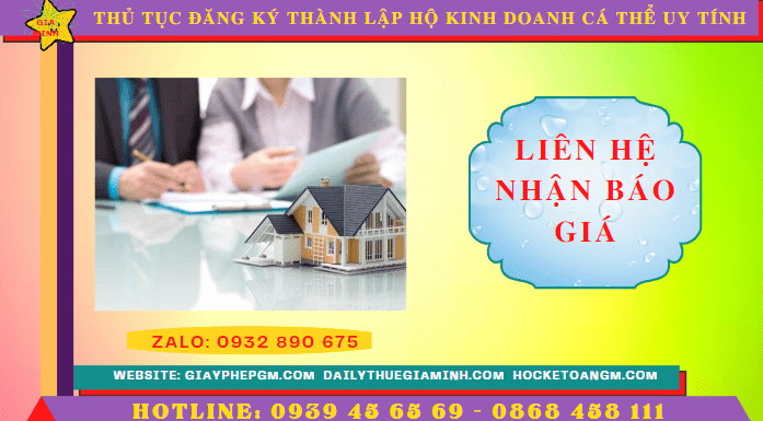 Chi phí thành lập hộ kinh doanh trọn gói tại Bình Dương