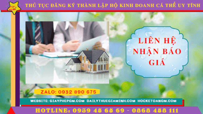 Chi phí thành lập hộ kinh doanh trọn gói tại Cà Mau