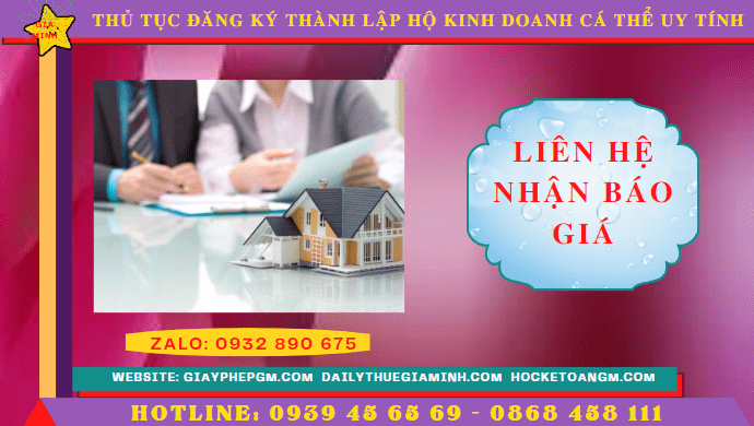 THỦ TỤC ĐĂNG KÝ THÀNH LẬP HỘ KINH DOANH CÁ THỂ TẠI CAO BẰNG UY TÍN 5 Chi phí thành lập hộ kinh doanh trọn gói tại Cao Bằng