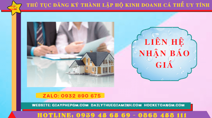 THỦ TỤC ĐĂNG KÝ THÀNH LẬP HỘ KINH DOANH CÁ THỂ TẠI HÒA BÌNH UY TÍN 5 Chi phí thành lập hộ kinh doanh trọn gói tại Hòa Bình