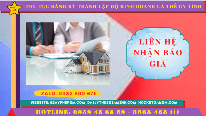 THỦ TỤC ĐĂNG KÝ THÀNH LẬP HỘ KINH DOANH CÁ THỂ TẠI HUẾ UY TÍN 5 Chi phí thành lập hộ kinh doanh trọn gói tại Huế