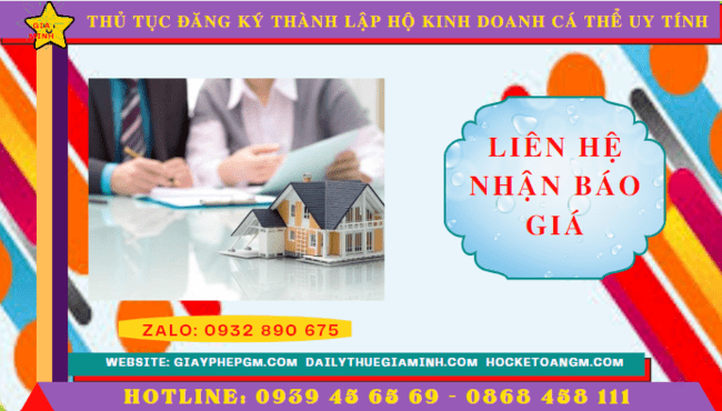 THỦ TỤC ĐĂNG KÝ THÀNH LẬP HỘ KINH DOANH CÁ THỂ TẠI HƯNG YÊN UY TÍN 5 Chi phí thành lập hộ kinh doanh trọn gói tại Hưng Yên