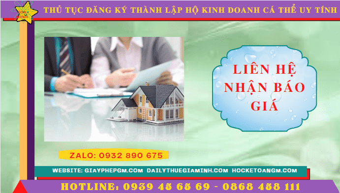Chi phí thành lập hộ kinh doanh trọn gói tại Khánh Hòa