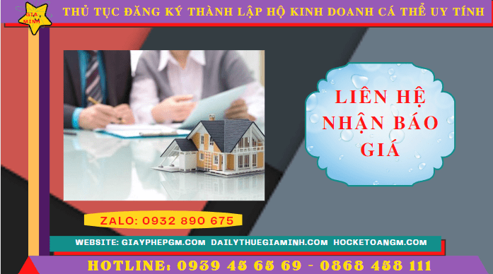 THỦ TỤC ĐĂNG KÝ THÀNH LẬP HỘ KINH DOANH CÁ THỂ TẠI NGHỆ AN UY TÍN 5 Chi phí thành lập hộ kinh doanh trọn gói tại Nghệ An