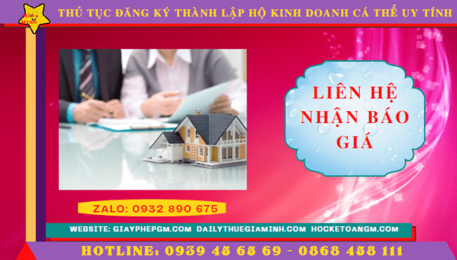 Chi phí thành lập hộ kinh doanh trọn gói tại Quảng Ngãi