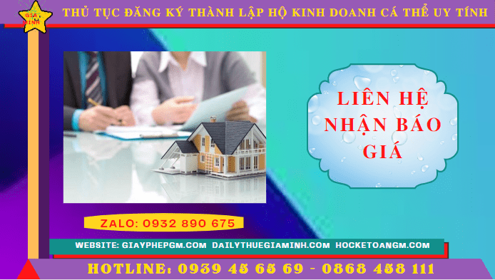 THỦ TỤC ĐĂNG KÝ THÀNH LẬP HỘ KINH DOANH CÁ THỂ TẠI QUẢNG TRỊ UY TÍN 5 Chi phí thành lập hộ kinh doanh trọn gói tại Quảng Trị