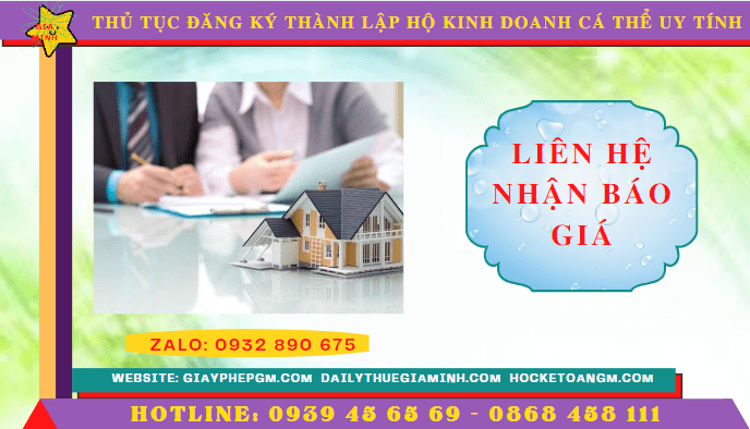 Thủ tục đăng ký thành lập hộ kinh doanh cá thể tại Thành Phố Đà Nẵng uy tín 5 Chi phí thành lập hộ kinh doanh trọn gói tại Thành Phố Đà Nẵng