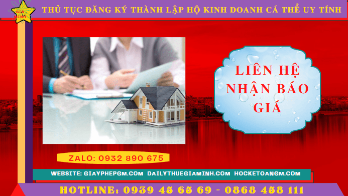THỦ TỤC ĐĂNG KÝ THÀNH LẬP HỘ KINH DOANH CÁ THỂ TẠI VĨNH PHÚC UY TÍN 5 Chi phí thành lập hộ kinh doanh trọn gói tại Vĩnh Phúc