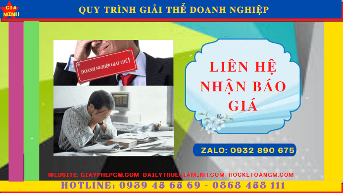 Chi phí thủ tục để giải thể doanh nghiệp tại Thái Bình