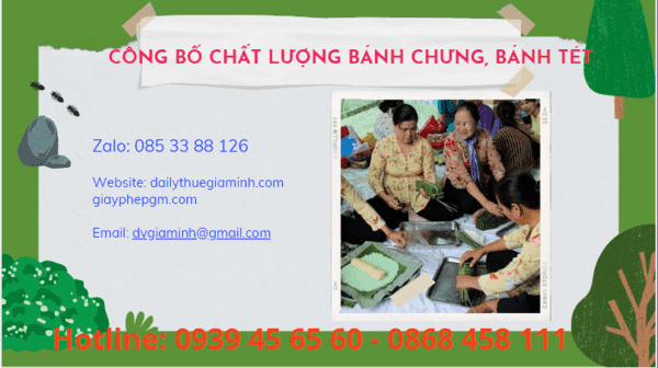 CÔNG BỐ CHẤT LƯỢNG BÁNH CHƯNG, BÁNH TÉT 6 Công bố tiêu chuẩn chất lượng bánh chưng, bánh tét