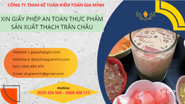 Xin giấy phép an toàn thực phẩm cho cơ sở sản xuất thạch trân châu 16 Đăng ký giấy phép an toàn thực phẩm cho cơ sở sản xuất thạch trân châu